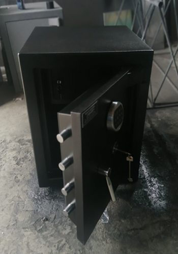 caja de seguridad con sistema dual de seguridad